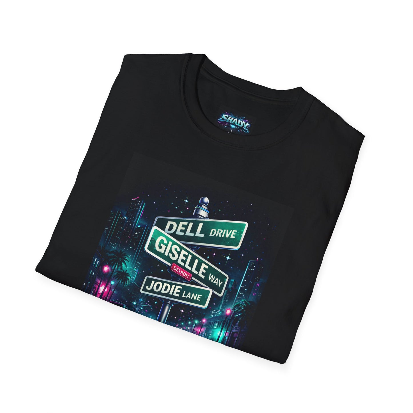 Streets of Shady T-Shirt "King of Dramedy" Neon Street Sign Tee
