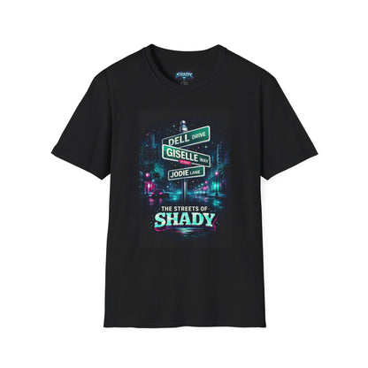 Streets of Shady T-Shirt "King of Dramedy" Neon Street Sign Tee