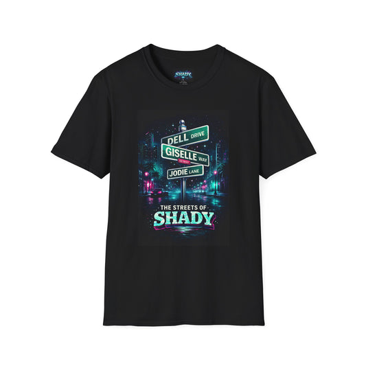 Streets of Shady T-Shirt "King of Dramedy" Neon Street Sign Tee