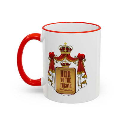 HT3 Entertainment Accent Rim Mug – Black-Handle Ceramic Coffee Cup