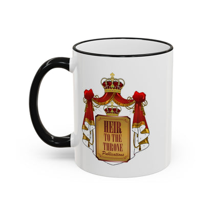 HT3 Entertainment Accent Rim Mug – Black-Handle Ceramic Coffee Cup