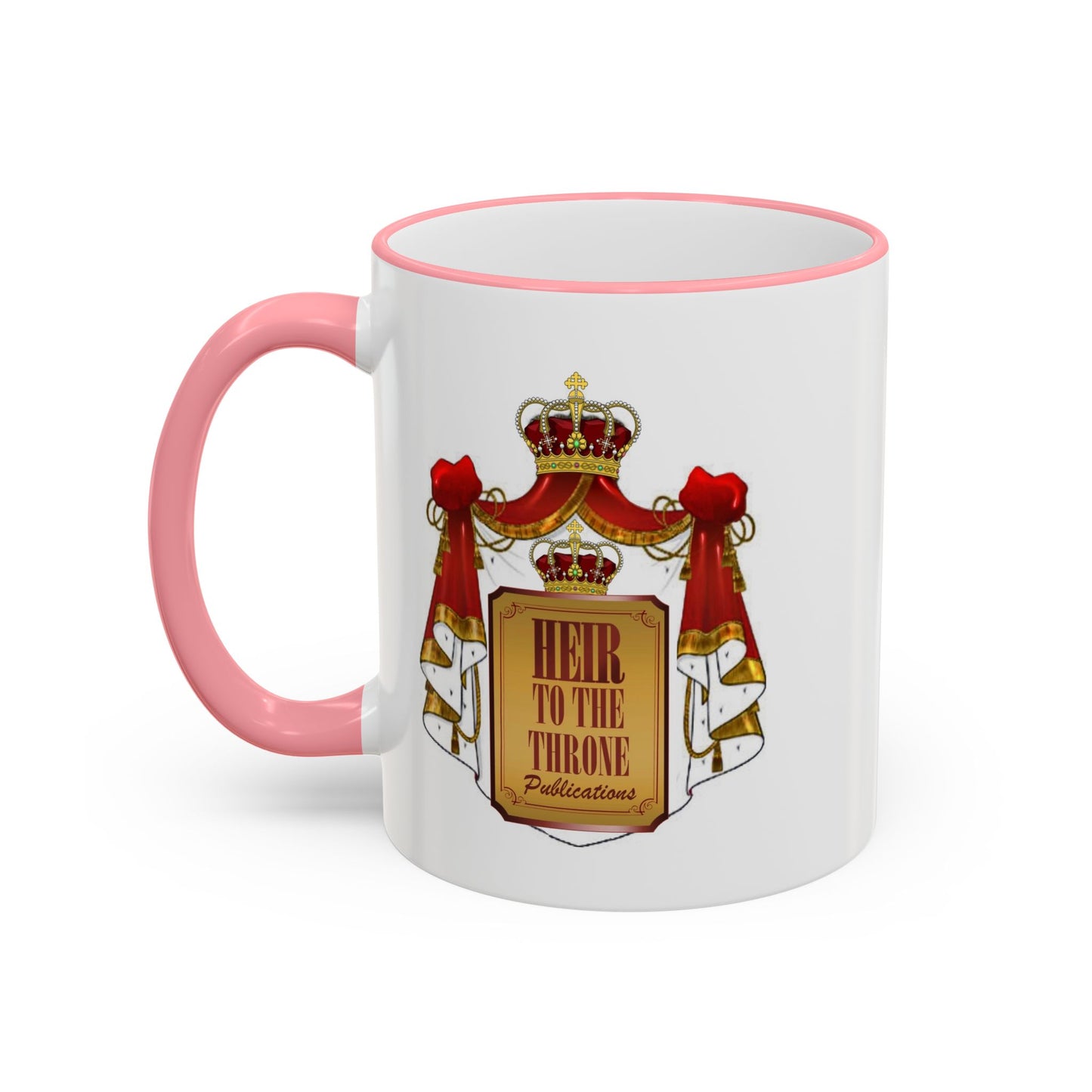 HT3 Entertainment Accent Rim Mug – Black-Handle Ceramic Coffee Cup
