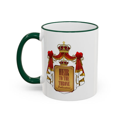 HT3 Entertainment Accent Rim Mug – Black-Handle Ceramic Coffee Cup