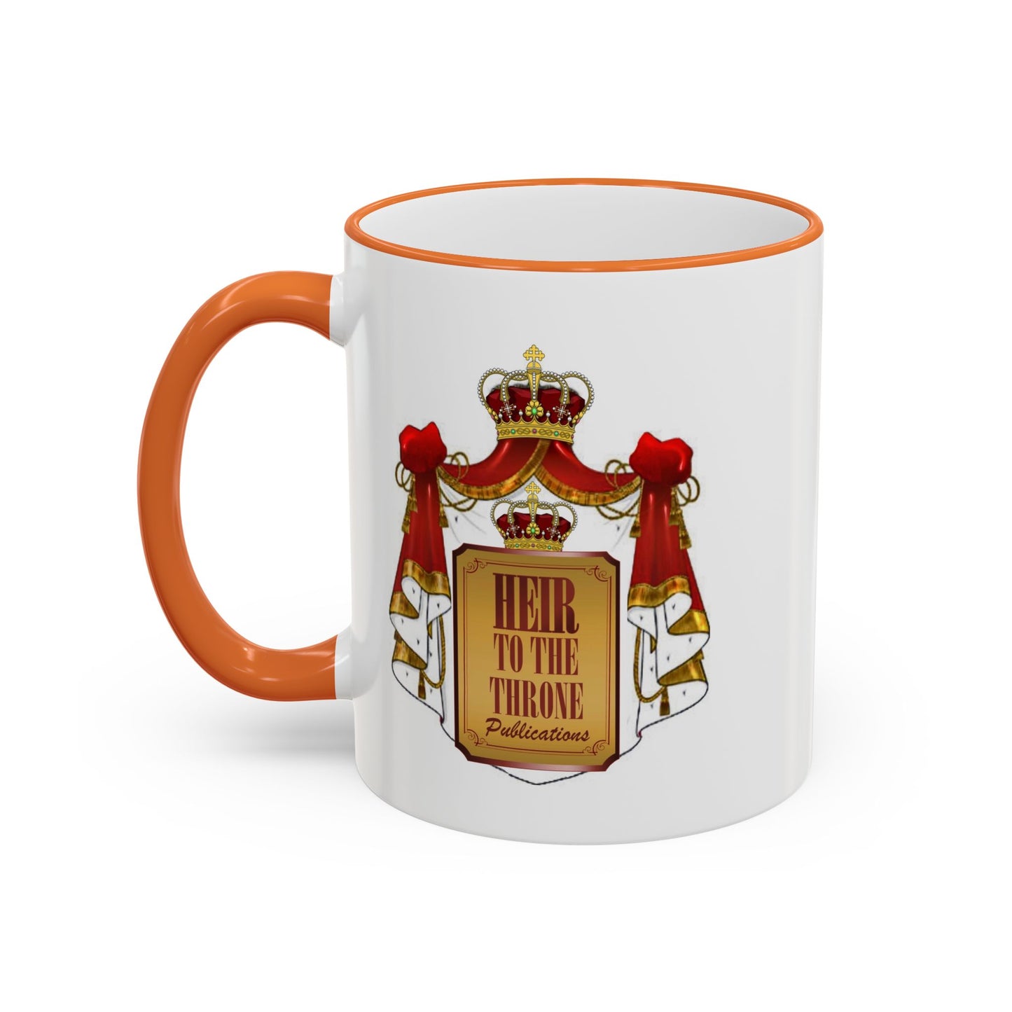 HT3 Entertainment Accent Rim Mug – Black-Handle Ceramic Coffee Cup