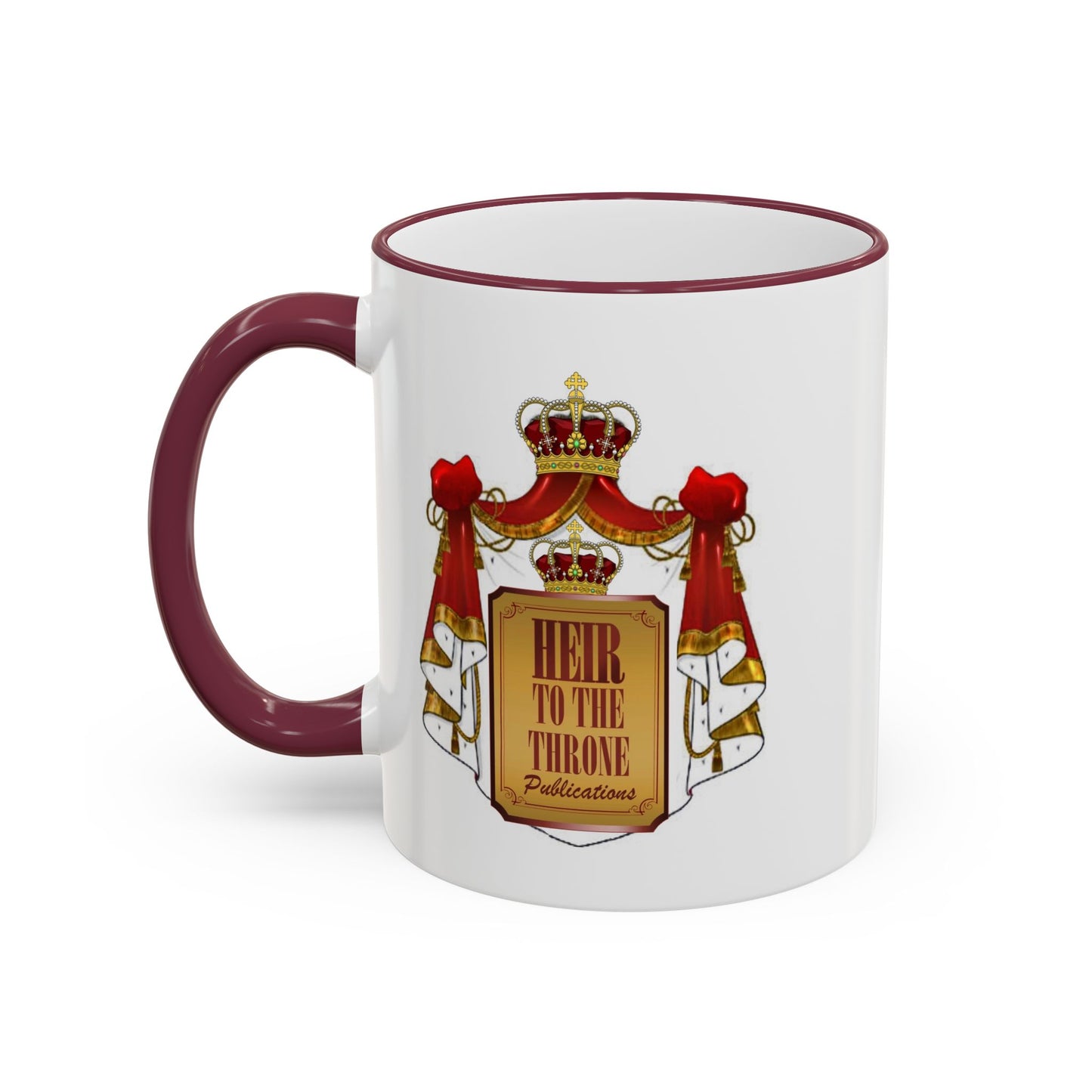 HT3 Entertainment Accent Rim Mug – Black-Handle Ceramic Coffee Cup